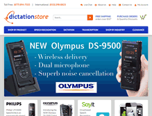 Tablet Screenshot of dictationstore.com